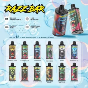 Razz Bar 15000 Bouffées Vape Jetable Gros Livraison Gratuite Entrepôt UE