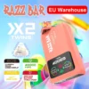 Razz Bar 40000 Bouffees Vape Jetable 2 en 1 Saveurs 40K Rechargeable Gout Gratuit Entrepot UE