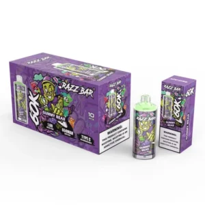 Razz Bar 60000 bouffées Vape jetable design cristal rechargeable Entrepôt UE