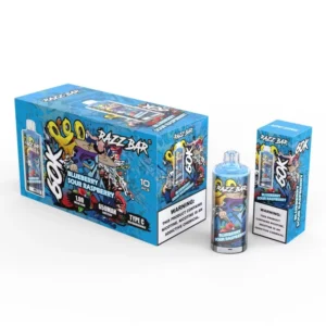 Razz Bar 60000 bouffées Vape jetable design cristal rechargeable Entrepôt UE