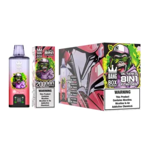 8 en 1 Vape Bang Box 200k Bouffees Cigarette Electronique Jetable Vente En Gros Livraison Gratuite