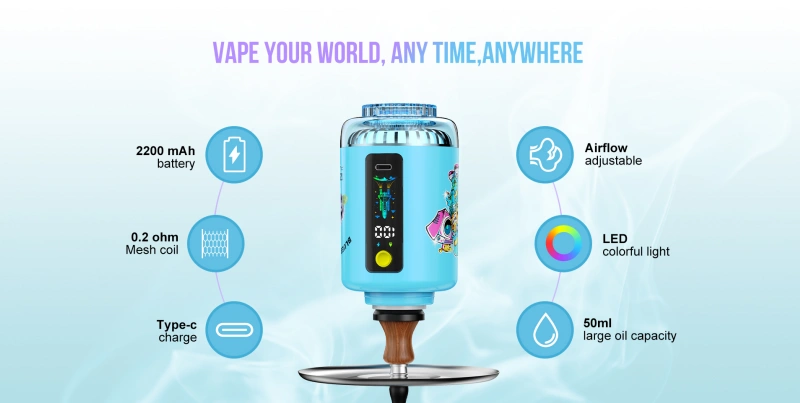 ATVS 120K Bouffées Shisha Vape Jetable 120000 Livraison Gratuite Entrepôt Chine