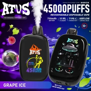 ATVS 45000 Puffs 45k Vape Jetable Rechargeable Livraison Gratuite