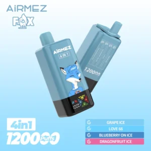 Airmez 120000 Bouffées Vape Jetable 4-en-1 Livraison Gratuite Entrepôt UE