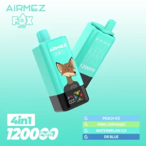 Airmez 120000 Bouffées Vape Jetable 4-en-1 Livraison Gratuite Entrepôt UE
