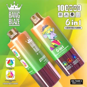 Bang Blaze 100K Bouffées 100000 Vape Jetable 6 En 1 Livraison Gratuite Entrepôt UE