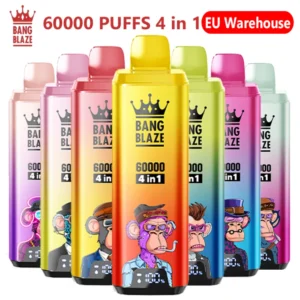 Bang Blaze 60K Bouffées 60000 Vape Jetable 4 En 1 Livraison Gratuite Entrepôt UE