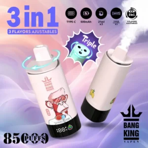 Bang King 85k Puffs 3 en 1 Meilleur Vape Jetable d’Usine Livraison Gratuite Entrepôt UE