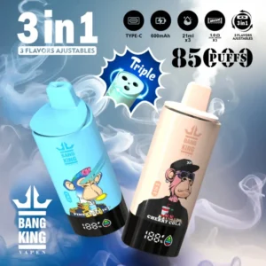 Bang King 85k Puffs 3 en 1 Meilleur Vape Jetable d’Usine Livraison Gratuite Entrepôt UE