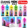 Bang Legend 110k Bouffées 110000 3 en 1 Vape Jetable 3 à 7 Jours Ouvrables Entrepôt UE