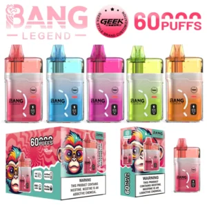 Bang Legend 60000 Bouffées 60k Cigarette Électronique Jetable GEEK Livraison Gratuite Vente en Gros