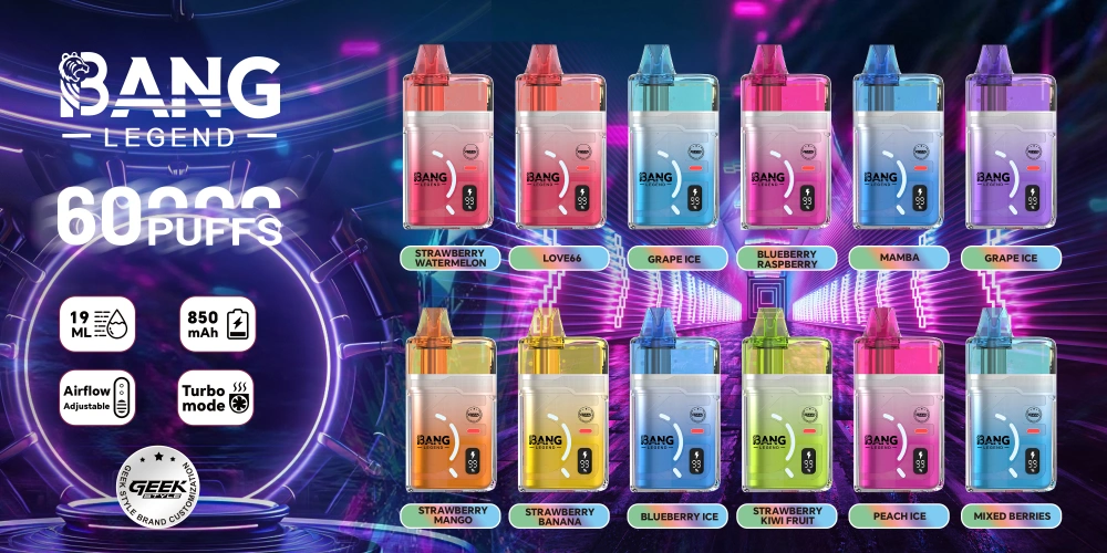 Bang Legend 60000 Bouffées 60k Cigarette Électronique Jetable GEEK Livraison Gratuite Vente en Gros