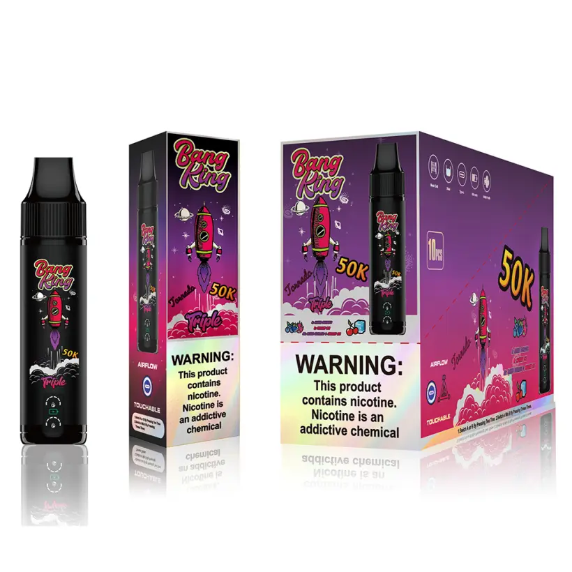 EU Vape Bang King 50k Puffs Triple Saveurs 3 en 1 Meilleure Cigarette Électronique Jetable Livraison Gratuite