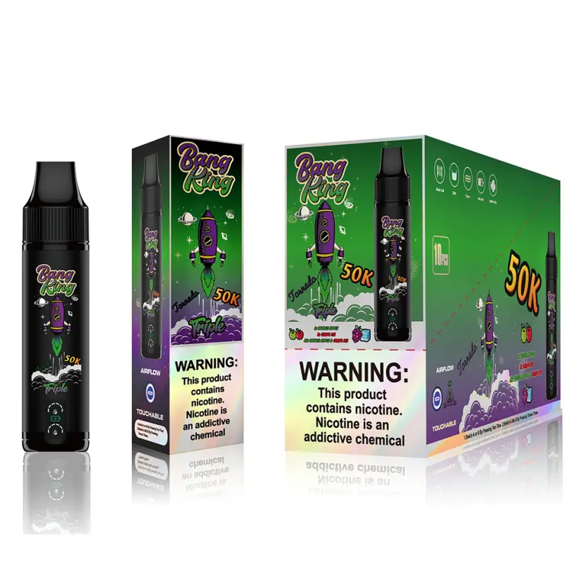 EU Vape Bang King 50k Puffs Triple Saveurs 3 en 1 Meilleure Cigarette Électronique Jetable Livraison Gratuite