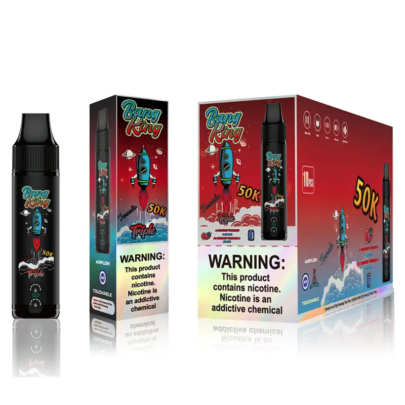 EU Vape Bang King 50k Puffs Triple Saveurs 3 en 1 Meilleure Cigarette Électronique Jetable Livraison Gratuite