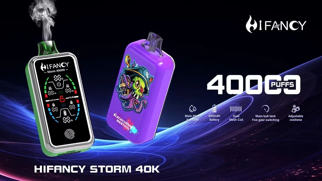 EU Vape Hifancy 40000 Bouffées Storm Vape Jetable Livraison Gratuite 3–7 Jours Ouvrables
