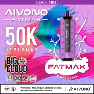 Entrepôt UE Aivono Fatmax 50k Puffs 50000 Shisha Vape Jetable Gros Nuage