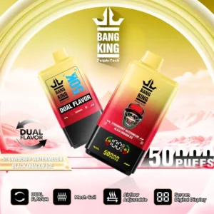 Entrepôt UE Bang King 50000 Puffs 2 en 1 Vape Jetable Livraison 3 à 7 Jours Ouvrables