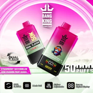 Entrepôt UE Bang King 50000 Puffs 2 en 1 Vape Jetable Livraison 3 à 7 Jours Ouvrables