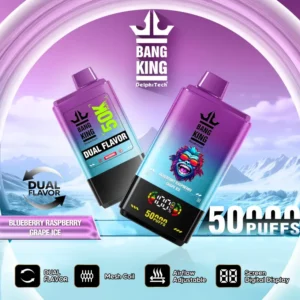 Entrepôt UE Bang King 50000 Puffs 2 en 1 Vape Jetable Livraison 3 à 7 Jours Ouvrables