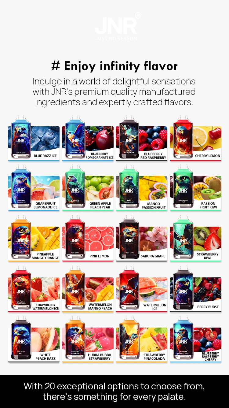 Puff 16k JNR 16000 Bouffées Falcon Crystal Stylo Vape Jetable Livraison Gratuite Entrepôt UE