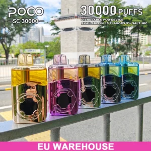 Puff 30K Vape POCO SC 30000 Bouffées Vape Jetable Livraison Gratuite Entrepôt UE