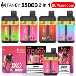 Puff EU Hifancy Twins 35000 Bouffées 35K Vape Jetable Vente En Gros Livraison Gratuite 3–7 Jours Ouvrables
