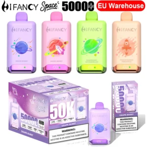 Puff EU Vape Hifancy 50000 Bouffées 50K Vape Jetable Vente en Gros Livraison 3-7 Jours