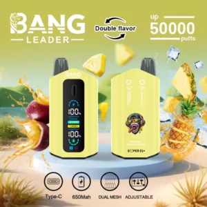 Bang Leader 50k Bouffées 2 En 1 Double Saveurs Meilleure Vape Jetable 50000 Livraison Gratuite