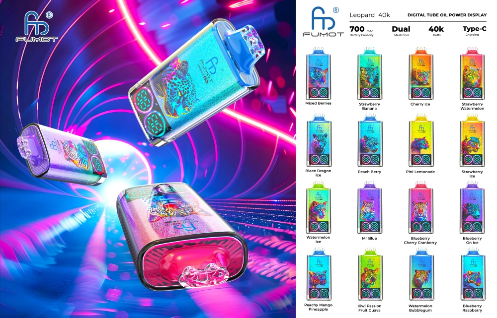 Fumot 40k Puffs Leopard 40000 Meilleur Stylo Vape Jetable Livraison Gratuite