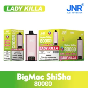 JNR 80K Puffs 80000 Big Mac Shisha DTL Vape Jetable Vente en Gros Livraison Gratuite