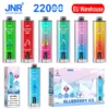 Puff EU JNR 22k Bouffées 22000 Crystal Stylo Vape Jetable Shisha Hookah Max Livraison Gratuite