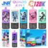 Puff JNR 120K Quads 120000 Puffs 4 en 1 Vape Jetable Magasin Vente en Gros Livraison Gratuite