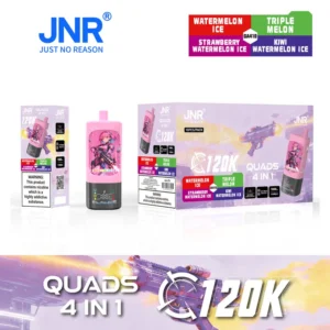 Puff JNR 120K Quads 120000 Puffs 4 en 1 Vape Jetable Magasin Vente en Gros Livraison Gratuite