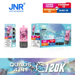 Puff JNR 120K Quads 120000 Puffs 4 en 1 Vape Jetable Magasin Vente en Gros Livraison Gratuite