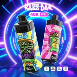 Razz Bar 40k Bouffées Vape Jetable Avec Écran Intelligent Livraison Gratuite