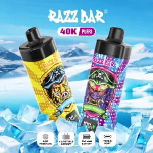 Razz Bar 40k Bouffées Vape Jetable Avec Écran Intelligent Livraison Gratuite