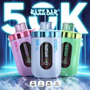 Razz Bar 50000 Bouffées Vape Jetable Rechargeable Vente En Gros Livraison Gratuite Entrepôt Chine