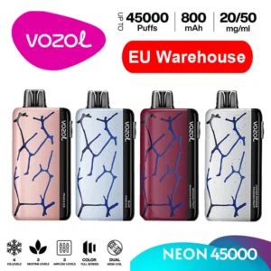 Vozol Neon 45000 Bouffées 45k Ice Control Vape Jetable Entrepôt UE