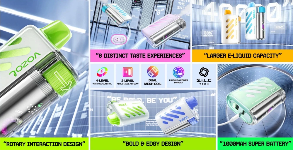 Vozol Vista 40000 Bouffées 40K Vape Jetable Boutique Livraison Gratuite Entrepôt UE