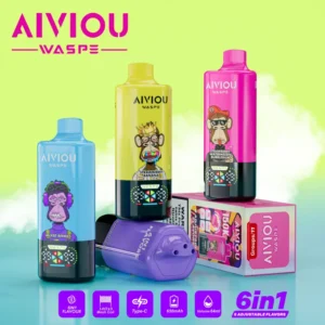WASPE 150000 Bouffées AIVIOU Vape Jetable 6 en 1 Vente en Gros Livraison Gratuite Entrepôt UE