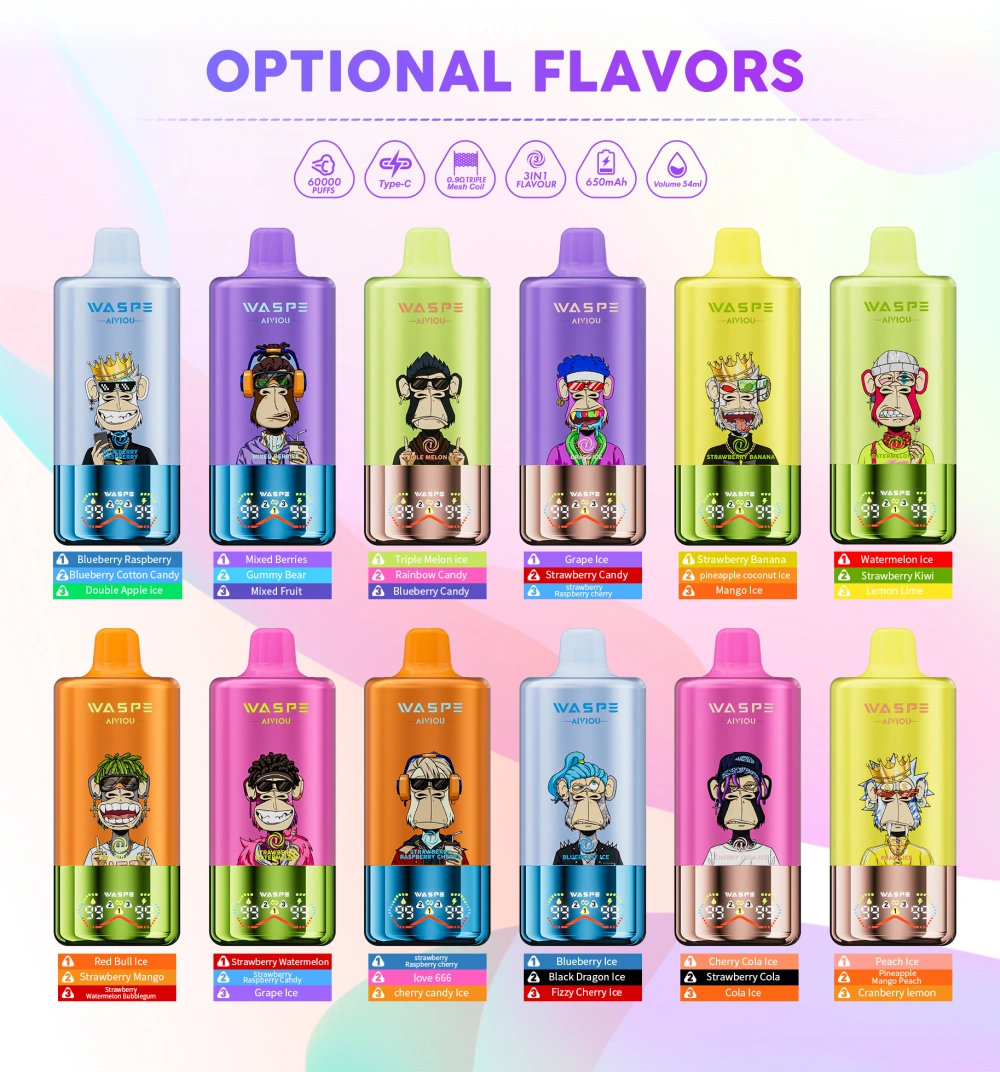 WASPE 60000 Bouffées Vape Jetable 3 en 1 AIVIOU Livraison Gratuite Entrepôt UE