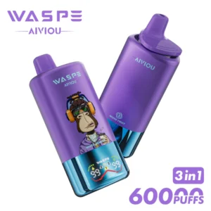 WASPE 60000 Bouffées Vape Jetable 3 en 1 AIVIOU Livraison Gratuite Entrepôt UE