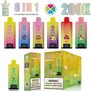 Bang King 200k Bouffées 8 en 1 Meilleur Vape Jetable Boutique Livraison Gratuite Entrepôt Chine