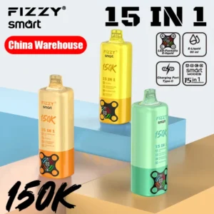 Fizzy 150k Bouffées 15 en 1 Saveurs Vape Jetable 150000 Livraison Gratuite Entrepôt UE