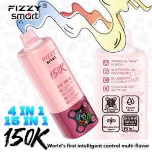 Fizzy 150k Bouffées 15 en 1 Saveurs Vape Jetable 150000 Livraison Gratuite Entrepôt UE