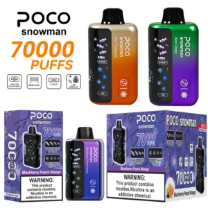 POCO 70000 Bouffées 70k Snowman Ice Control Vape Jetable Livraison Gratuite Entrepôt UE