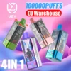 UZY 100K Puffs 4 en 1 Quatre Saveurs Vape Jetable 100000 Livraison Rapide Entrepôt UE