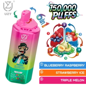 UZY 150K Bouffées 6 en 1 Saveurs Vape Jetable 150000 Livraison Gratuite Entrepôt UE