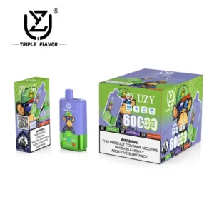 UZY 60K Puffs 3 en 1 Meilleur Vape Jetable 60000 Livraison Gratuite Entrepôt UE